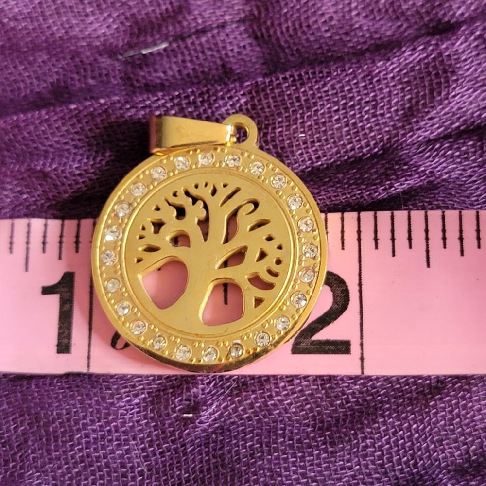 18K Gold Plated Tree of Life Pendant - Picture 5 of 5